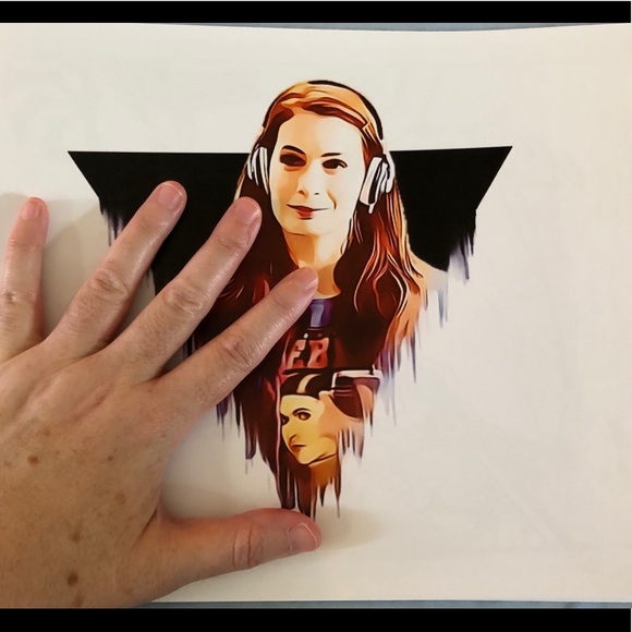 CHARLIE BRADBURY SUPERNATURAL ART PRINT - Picture 1 of 2
